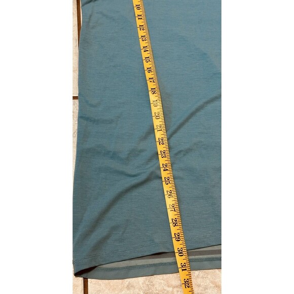 Soft Surroundings Women Size L Touch Of Sheer Aqua Sea Long Sleeve Tunic Boho - Picture 9 of 11